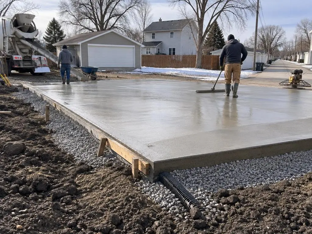 Garage & Shed Slabs in Fargo, ND